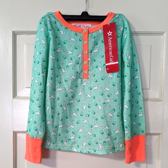 AMERICAN GIRL SIZE 7/8 BEFOREVER KIT GIRL AND DOLL PJ SET - Picture 5 of 8